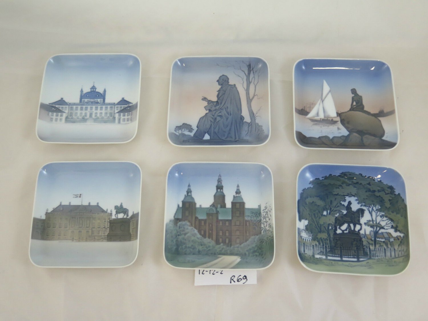 B&g Bing & Grondhal Copenhagen Collection Six Saucers Ashtray Pottery R69