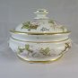 Soup Tureen Bowl in Ceramic Castles SCC Decorated with Blossom Rose & Golden G29