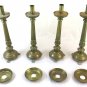 4 Old Candlesticks Torciera Torcera Bronze First '900 Candlestick GR3