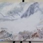 Painting Modern 1960's Signed Snow Monti Painting with Technical of Frost P30