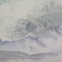 Painting Modern 1960's Signed Snow Monti Painting with Technical of Frost P30