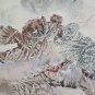 Painting Modern 1960's Signed Snow Monti Painting with Technical of Frost P30