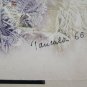 Painting Modern 1960's Signed Snow Monti Painting with Technical of Frost P30