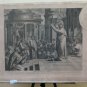 Engraving Antique Saint Paolo Sermon in Areopà go of Athens Incision on Basket X9