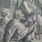 Engraving Antique Saint Paolo Sermon in Areopà go of Athens Incision on Basket X9