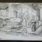 3 Drawings Sketching Vintage Venue Ceccarini in Riccione a Piumazzo Pancaldi P14