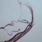 Drawing on Basket Sketch Portrait Opera of Painter G.Pancaldi 13x8 11/16in