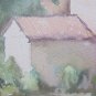 Painting Landscape Countryside Signed Pancaldi 85 Watercolour on paper Vintage