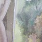 Painting Landscape Countryside Signed Pancaldi 85 Watercolour on paper Vintage