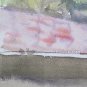 Painting Landscape Countryside Signed Pancaldi 85 Watercolour on paper Vintage