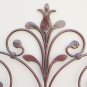 Bed Header for Double Bed Wrought Iron Headboard a Tail Peacock Vintage 11