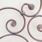 Bed Header for Double Bed Wrought Iron Headboard a Tail Peacock Vintage 11