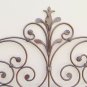Bed Header for Double Bed Wrought Iron Headboard a Tail Peacock Vintage 11