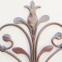 Bed Header for Double Bed Wrought Iron Headboard a Tail Peacock Vintage 11