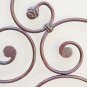Bed Header for Double Bed Wrought Iron Headboard a Tail Peacock Vintage 11