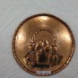 Antique Plate Copper Wall Handcrafted a Embossed Nature Still Denmark r10
