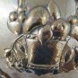 Antique Plate Copper Wall Handcrafted a Embossed Nature Still Denmark r10