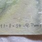 Painting Sketch Signed Original Landscape by Country Watercolour 1950 P28.4
