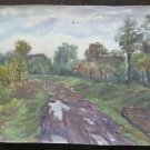 Painting to Watercolour Vintage View Landscape Farm Emiliana 15 3/8x11 13/16in