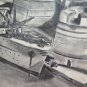 Ships in La Cale in Porto Antique Drawing Charcoal on Basket half' `S G40