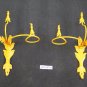 2 Wall Light Wrought Iron Vintage Pair of Lamps Wall CH14 2