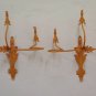 2 Wall Light Wrought Iron Vintage Pair of Lamps Wall CH14 2