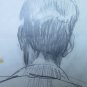 Six Drawings Antique with Studio for Faces Human Pencil Pen Paper Years 50 P28.6