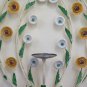 Wall Light Vintage Wrought Iron with Flowers Made by hand Wall Light CH-3