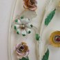 Wall Light Vintage Wrought Iron with Flowers Made by hand Wall Light CH-3