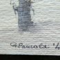 Small Painting to Watercolour Signed and Dated '48 Landscape Winter Snow P14