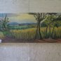 Landscape Countryside Summer with Campi Farm Garden Painting Antique Warranty P7