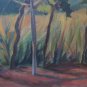 Landscape Countryside Summer with Campi Farm Garden Painting Antique Warranty P7