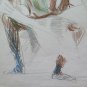 Old Drawing Sketch Studio Preparatory for Figure Male Pencil P14