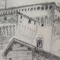 Drawing Antique View of Castle by Vignola in Province by Modena P33.7