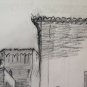 Drawing Antique View of Castle by Vignola in Province by Modena P33.7