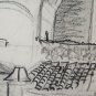 Drawing Antique View of Castle by Vignola in Province by Modena P33.7