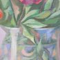 Painting Oil on board Theme Floral Bouquet Flowers Vintage 1960's P30