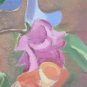 Painting Oil on board Theme Floral Bouquet Flowers Vintage 1960's P30