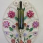 Wall Light Vintage Wrought Iron with Flowers Made by hand Wall Light CH-2