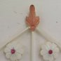 Wall Light Vintage Wrought Iron with Flowers Made by hand Wall Light CH-2