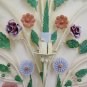 Wall Light Vintage Wrought Iron with Flowers Made by hand Wall Light CH-2