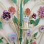 Wall Light Vintage Wrought Iron with Flowers Made by hand Wall Light CH-2