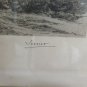 ENGRAVING ANTIQUE WITH FRAME WOOD Georges Pierre Louis Serrier (1852-1949) R97
