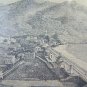 Three Ancient Engravings Prints Landscape View Genoa Board Levanto Liguria G35