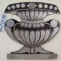 Antique Medal Baroque Painting Ed Engraved Engraving Vase Cup Floral Ch13 50