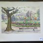 Painting Vintage ad Watercolour Views Gardens Opera the Painter G.Pa P14