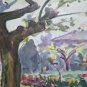 Painting Vintage ad Watercolour Views Gardens Opera the Painter G.Pa P14