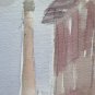 Painted Antique Sketch Watercolour on Card Opera of Painter G.Pancaldi P28.4