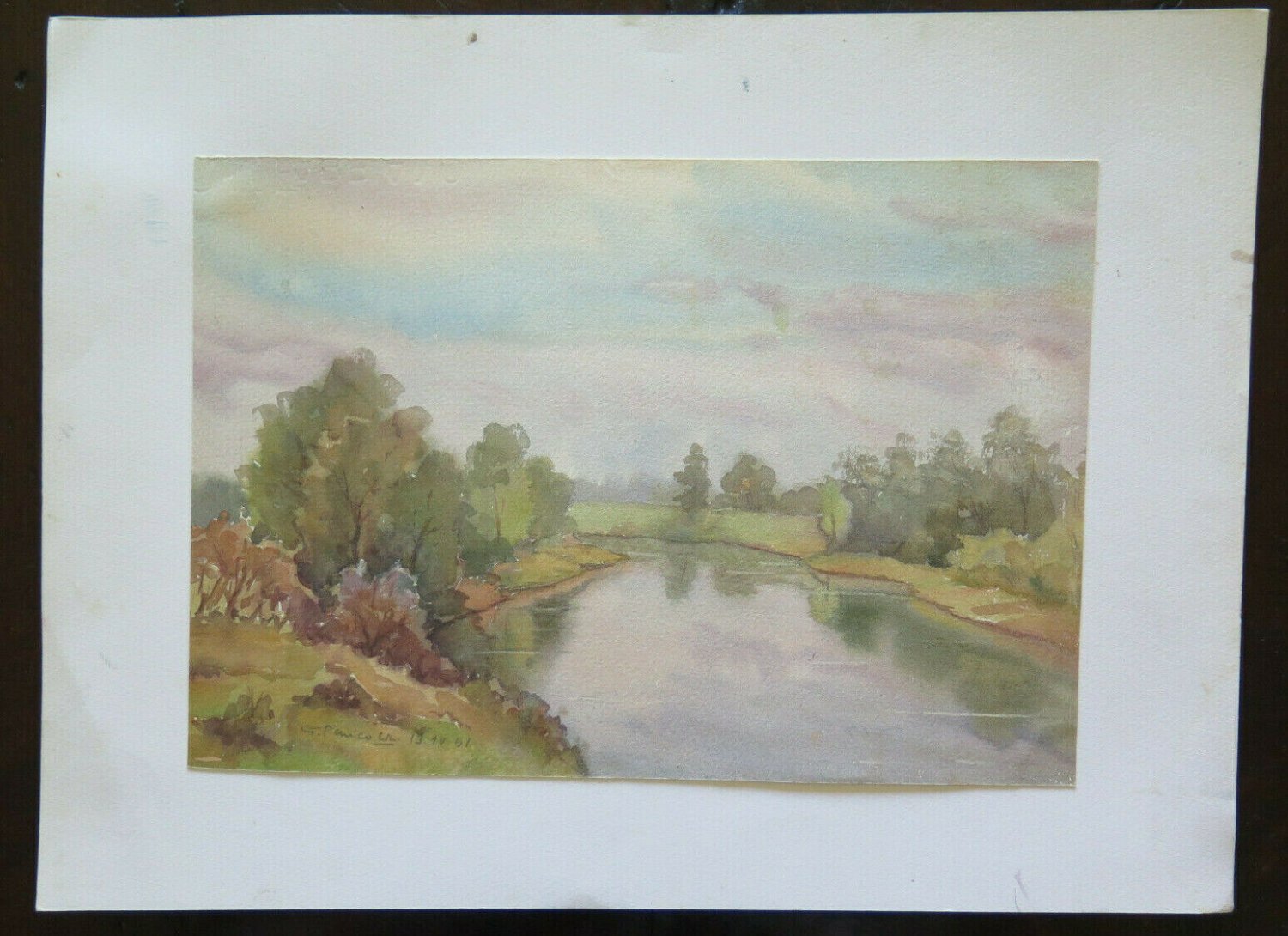 Painting Landscape Summer Emilia Romagna Opera by Pancaldi Painter of Modena P14