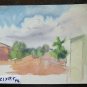 Painting Watercolour on paper Vintage Landscape Opera Maestro G.Pa P14